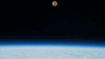 Astronauts view of a moonset from the ISS OC-ish details and FullHD link in comments