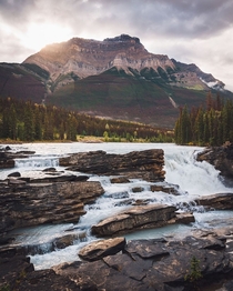 Athabasca Falls in Jasper Alberta Canada x OC