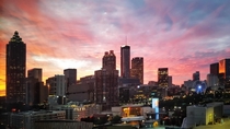 Atlanta Georgia at sunrise 