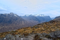 Atop Stob Mhic Mhartuin Scottish Highlands 