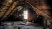 Attic of an Abandoned House in Southern Oregon