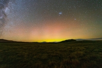 Aurora Australis near Lake Tekapo New Zealand  OC