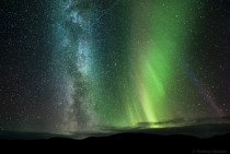 Aurora Borealis Milky Way and Meteor Tommy Eliassen 
