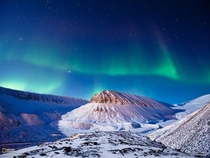Aurora Borealis over Svalbard 