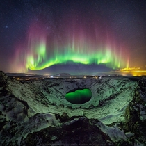 Aurora over Iceland  by Sigurdur Brynjarsson