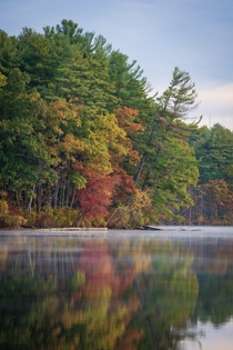 Autumn Colors at Haggetts Pond in Massachusetts 