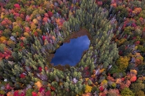 Autumn in the Adirondack mountains NY 