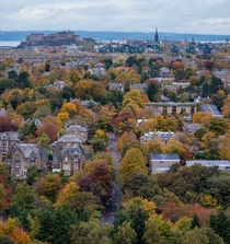 Autumn in the capital of Scotland Edinburgh