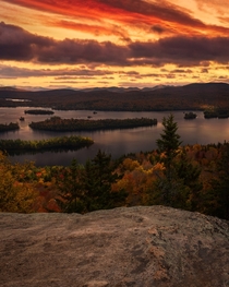 Autumn sunrise in the Adirondacks 