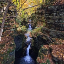 Autumn Tiered Waterfalls  Pewits Nest WI 
