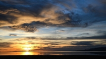 Awesome sunset at Antelope Island UT with the Great Salt Lake from last night