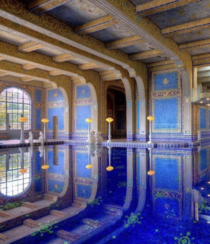 Azure Blue Pool at Hearst Castel San Simeon California It was built by architect Julia Morgan between  and 