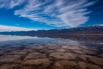 Bad Water Basin Salt Flats Death Valley California 