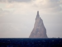 Balls Pyramid unique rock formation of the coast of Australia 