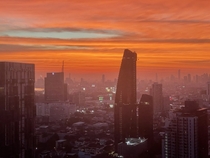 Bangkoks sunsets in December