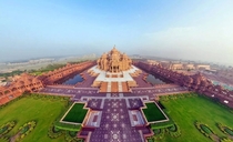 BAPS Akshardham Hindu temple in New Delhi India It was opened to public in  It is the worlds largest comprehensive Hindu temple built without structural steel within  years by  artisans and volunteers