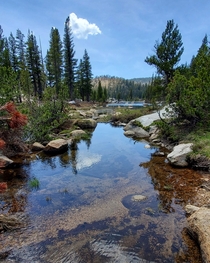 Be like water Dinkey Lakes Wilderness CA USA 
