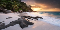 Beach Anse Georgette Seychelles 