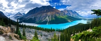 Beautiful blue Peyto Lake in Banff Alberta Canada Taken this summer 