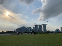 Beautiful late afternoon Singapore
