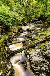 Beautiful lead up to a waterfall - Afon Cynfal Snowdonia Wales 