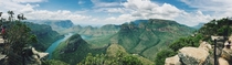 Beautiful panorama view of Blyde river canyon South Africa 