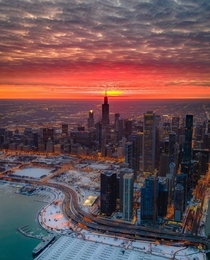 Beautiful pic Downtown chicago