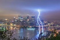 Beautiful shot of Pittsburgh PA