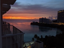 Beautiful sunset in Guam 