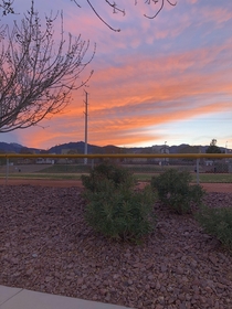 Beautiful sunset in LasVegas Nevada