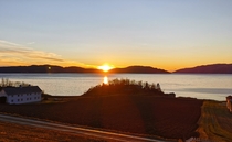 Beautiful sunset Norway