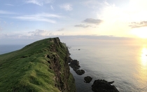 Beautiful view from a hike in Mykines Faroe Islands 