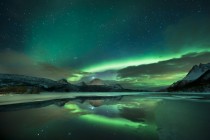 Beautiful view of the Aurora Borealis 