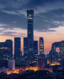 Beijing at dusk