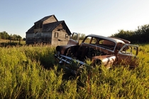 Bel Air rusting away in North Dakota