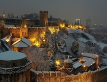 Belgrade Serbia under snow