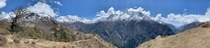 Below the snow line Himalayas 