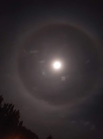 Big moon halo I saw the other night