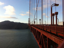 Biking across the Golden Gate Bridge the one and only 