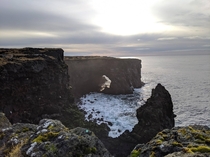 Black Cliffs in Snfellsjkull National Park in Iceland 