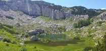 Black lake Treskavica Bosnia and Herzegovina  