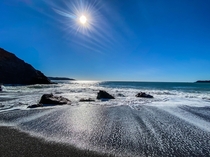 Black Sand Beach in the Marin Headlands near San Francisco California 