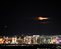 Blood moon over Las Vegas