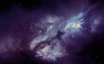 Blue Galaxy Nebula  can be used as a wallpaper