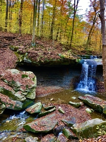 Blue Hen Falls at Cuyahoga Valley National Park Ohio 
