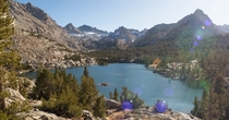 Blue Lake Eastern Sierras in California 