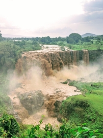 Blue Nile Falls in Bahir Dar Ethiopia during the rainy season 