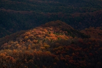 Blue Ridge Mountains in North Carolina 