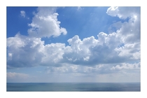 Blue Sky and Clouds over the English Channel OC