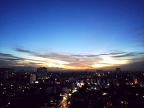 Blue sunset Taken with iP in Ho Chi Minh City